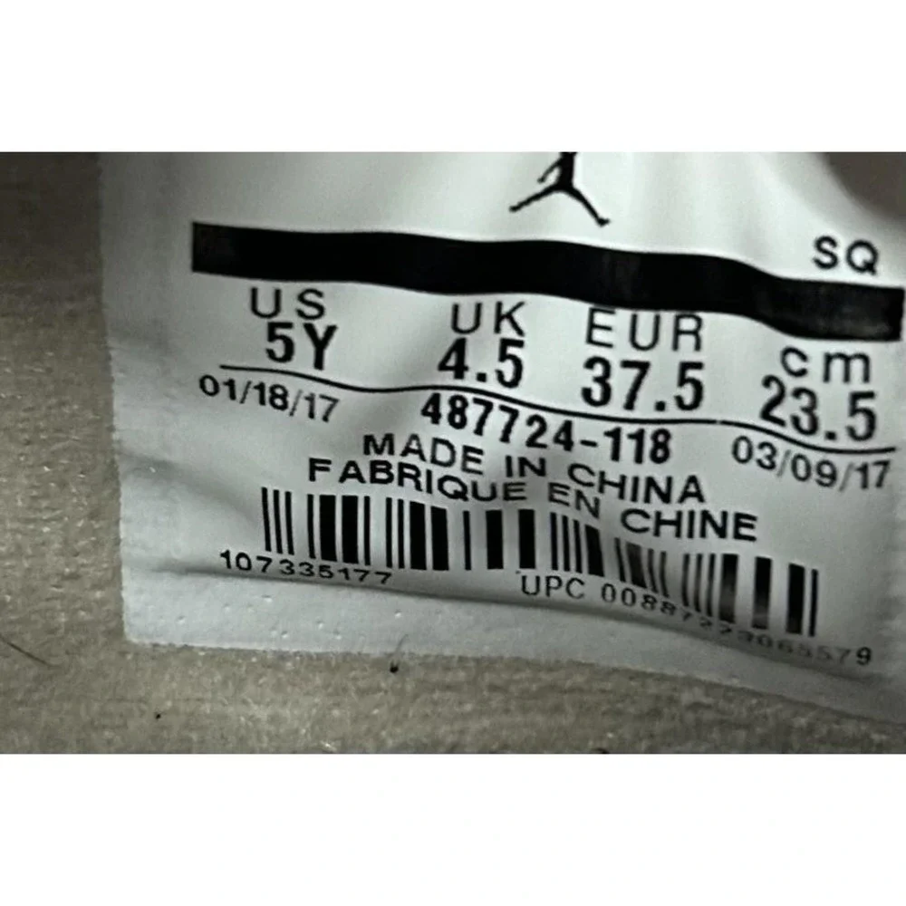 Jordan 4 Retro Linen Sand Shoes Youth Size 5Y White Air Jordan 487724-118